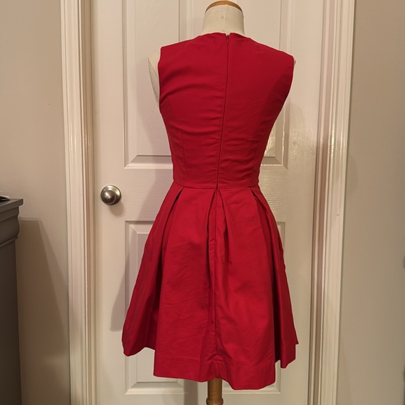Gap Red Flare Dress Size 4 - Picture 4 of 5